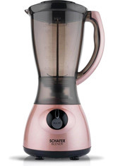 Schafer Blendy 1500 ml Buz Kırıcılı Çift Bıçaklı Tekli Mini Sürahili Blender Kırmızı