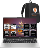 HP 250 G10 8A538EA Harici Intel Iris Xe Graphics Eligible Intel Core i5 1335U 12 GB Ram 512 GB SSD 15.6 inç Full HD FreeDos Laptop + PER4 Çanta