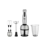 Fakir Lucca Q 500 ml Plastik Hazneli Turbolu Çift Bıçaklı Blender Seti Gri