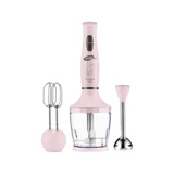 Goldmaster Prospeed 800 ml Plastik Hazneli Turbolu 3'lü Blender Seti Pembe