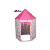 Abbie Üçgen Kız Yıldızlı Şato Oyun Çadırı Pembe