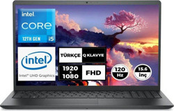 Dell Vostro 3520 N5315PV3520U014 Harici Intel Iris Xe Graphics Eligible Intel Core i5 1235U 8 GB Ram 512 GB SSD 15.6 inç Full HD Windows 11 Pro Laptop