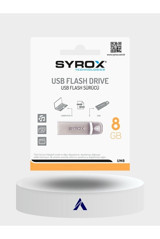 Syrox SYX-Um8 USB 2.0 Usb Type-A 8 GB Flash Bellek Gümüş