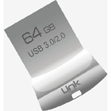 Linktech F364 Premium Fit Mini USB 3.0 Usb Type-A 64 GB Flash Bellek Gümüş