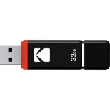 Kodak K100 USB 2.0 Usb Type-A 32 GB Flash Bellek Kırmızı Siyah