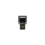 Sony Usm16Sa3 Mini Çift Taraflı USB 2.0 Usb Type-A 16 GB Flash Bellek Siyah