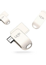 Linktech Lof-O516 Micro Premium Çift Taraflı USB 3.0 Usb Type-A 16 GB Flash Bellek Gümüş
