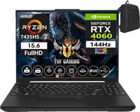 Asus Tuf Gaming A15 7435HS FA507NVR-LP005008 Harici GeForce RTX 4060 AMD Ryzen 7 7435HS 32 GB Ram 4 TB SSD 15.6 inç Full HD FreeDos Oyuncu Laptop + Zetta Çanta