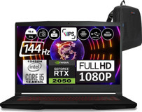 MSI Thin GF63 12UCX427XTRWF09 Harici GeForce RTX 2050 Intel Core i5 12450H 64 GB Ram 512 GB SSD 15.6 inç Full HD FreeDos Oyuncu Laptop + Zetta Çanta