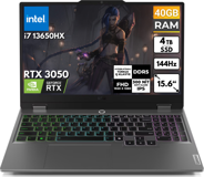 Lenovo LOQ 15IRX9 83DV00G5TR BT45 Harici GeForce RTX 3050 Intel Core i7 13650HX 40 GB Ram 4 TB SSD 15.6 inç Full HD FreeDos Oyuncu Laptop