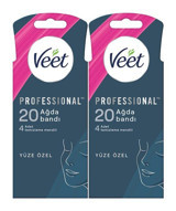 Veet Professional Hassas Ciltler 2x20 Adet Yüz Ağda Bandı