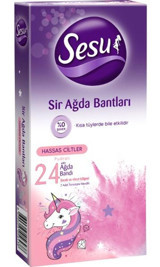 Sesu Pudralı Hassas Ciltler 24 Adet Tüm Vücut Ağda Bandı