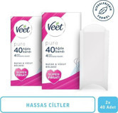 Veet Pure Hassas Ciltler 2x40 Adet Tüm Vücut Ağda Bandı