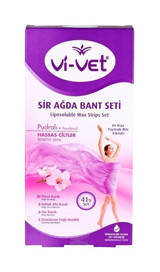 Vi-vet Pudralı Hassas Ciltler 41 Adet Tüm Vücut Ağda Bandı