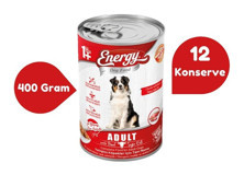 Energy Sığır Etli Parça Etli Yetişkin Yaş Köpek Maması 400 gr 12'li
