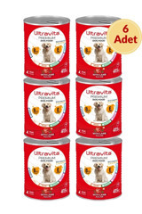 Ultravita Premium Yüksek Proteinli Kuzu Etli Yetişkin Yaş Köpek Maması 415 gr 6'lı