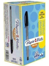 Paper Mate Inkjoy 100 Plastik Tek Renkli 1.0 mm Siyah 50'li Tükenmez Kalem