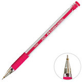 Faber-Castell 1425 Plastik Tek Renkli 0.7 mm İğne Uçlu Bordo Tükenmez Kalem