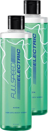 Avon Full Speed Electric Vetiver-Zerdeçal Yaprağı Duş Jeli 2x250 ml