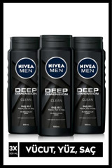 Nivea Deep Dimension Kil Duş Jeli 3x500 ml