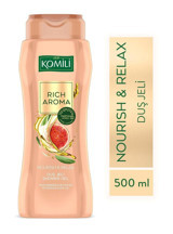 Komili Rich Aroma Nourish & Relax İncir Çekirdeği-Zeytinyağı Vegan Duş Jeli 500 ml