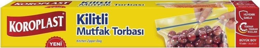 Koroplast Orta Kilitli Buzdolabı Poşeti 10'lu