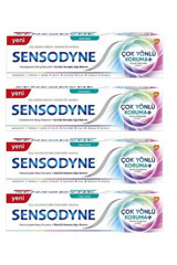 Sensodyne Çok Yönlü Koruma Naneli Florürlü Diş Macunu 4x75 ml