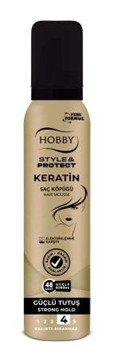 Hobby Keratin Normal Saçlar İçin Şekillendirici Hacim Veren Saç Köpüğü 150 ml
