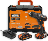 Worx WX108 20 V 60 W Darbesiz Akülü Çift Akülü Şarjlı Matkap