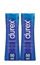 Durex Hisset Doğal Su Bazlı Kayganlaştırıcı Jel 2x50 ml