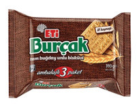 Eti Burçak Sade Bisküvi 3x393 gr
