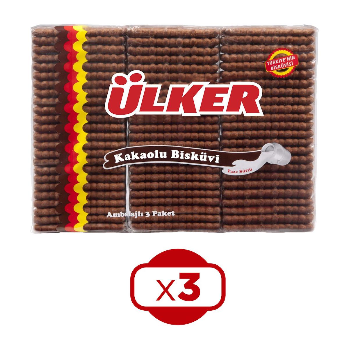 Ülker Pötibör Kakaolu Bisküvi 3x450 gr