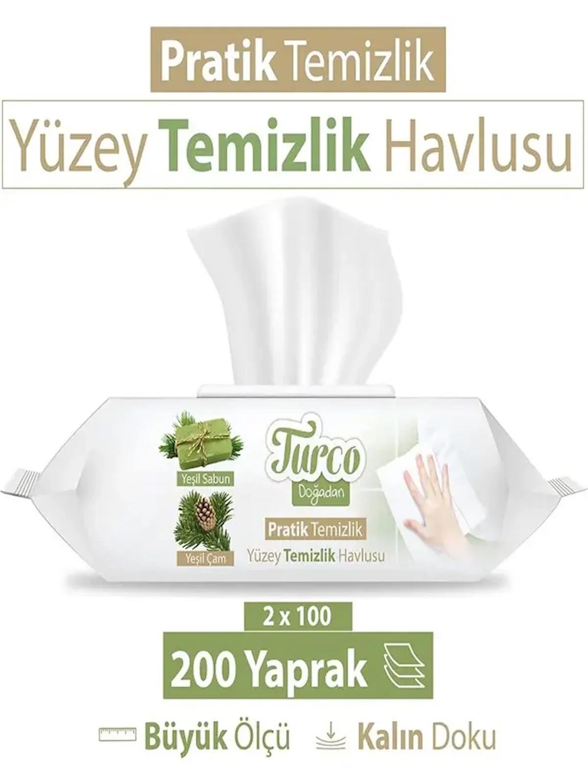 Baby Turco Doğadan Antibakteriyel 100 Yaprak 2'li Islak Mendil