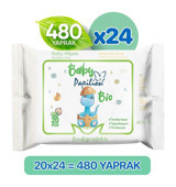 Papilion Bio Yenidoğan 20 Yaprak 24'lü Islak Mendil