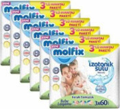 Molfix İzotonik Sulu Ferah Yenidoğan 180 Yaprak 6'lı Islak Mendil
