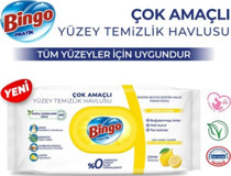 Bingo Antibakteriyel 96 Yaprak Tekli Islak Mendil