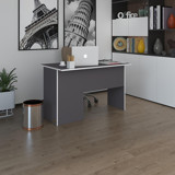 Kenzlife 75x60x130 cm Ahşap Gövdeli Mdf Ayaklı Gri Çalışma Masası