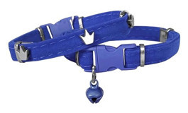Markapet King 20-32 cm Zilli Mavi Ayarlanabilir Gezdirme Boyun Kedi Tasması