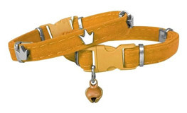 Markapet King 20-32 cm Zilli Sarı Gezdirme Boyun Kedi Tasması