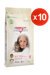 Bonacibo Tavuk Tahıllı Yavru Kuru Kedi Maması 10x1.5 kg