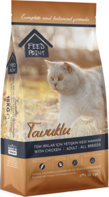 Feed Point Tavuk Tahıllı Yetişkin Kuru Kedi Maması 15 kg