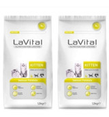 La Vital Somonlu Tahıllı Yavru Kuru Kedi Maması 2x1.5 kg