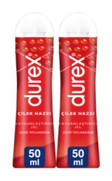 Durex Play Su Bazlı Çilekli Kayganlaştırıcı Jel 2x50 ml