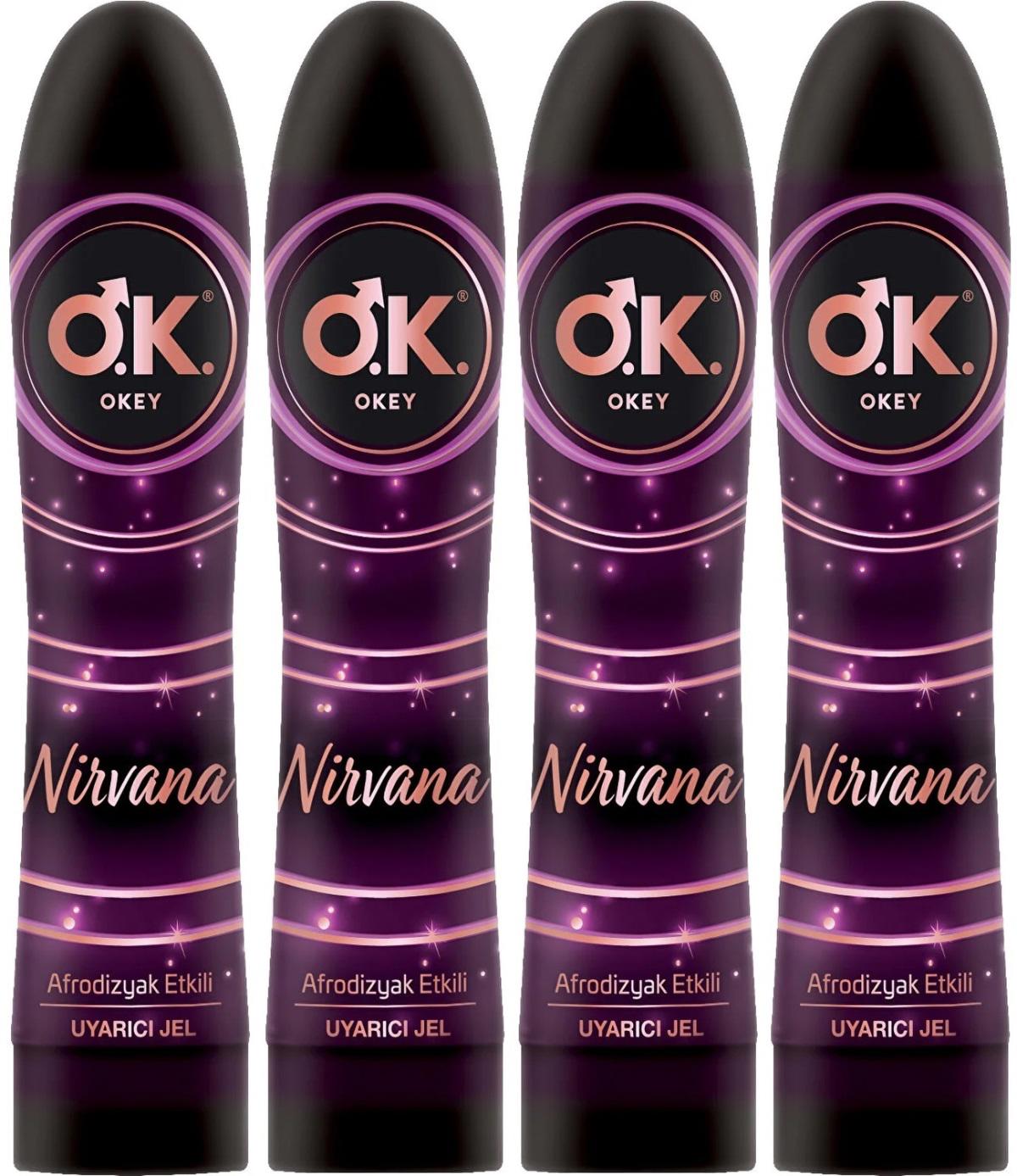 Okey Nirvana Su Bazlı Kayganlaştırıcı Jel 4x100 ml