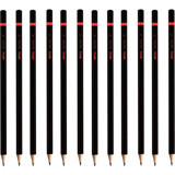 Rotring Sınav 12'li Mercanlı Köşeli Siyah 2B Kurşun Kalem
