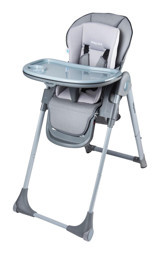 Baby Care BC 511 Flex Plastik 15 kg Kapasiteli Sandalye Üstü Tepsili Oturaklı Katlanır Portatif Mama Sandalyesi Gri