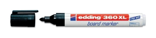 Edding E-360 XL Doldurulabilir Silinebilir Siyah Tahta Kalemi