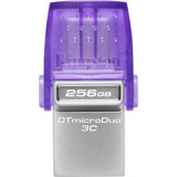 Kingston Data Traveler Dtduo3Cg3 Çift Taraflı USB 3.2 Usb Type-A Type-C 256 GB Flash Bellek Gümüş