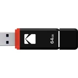Kodak K100 USB 2.0 Usb Type-A 64 GB Flash Bellek Kırmızı Siyah