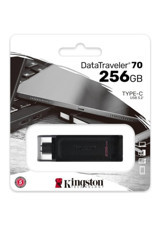 Kingston Data Traveler DT70 USB 3.2 Usb Type-C 256 GB Flash Bellek Siyah